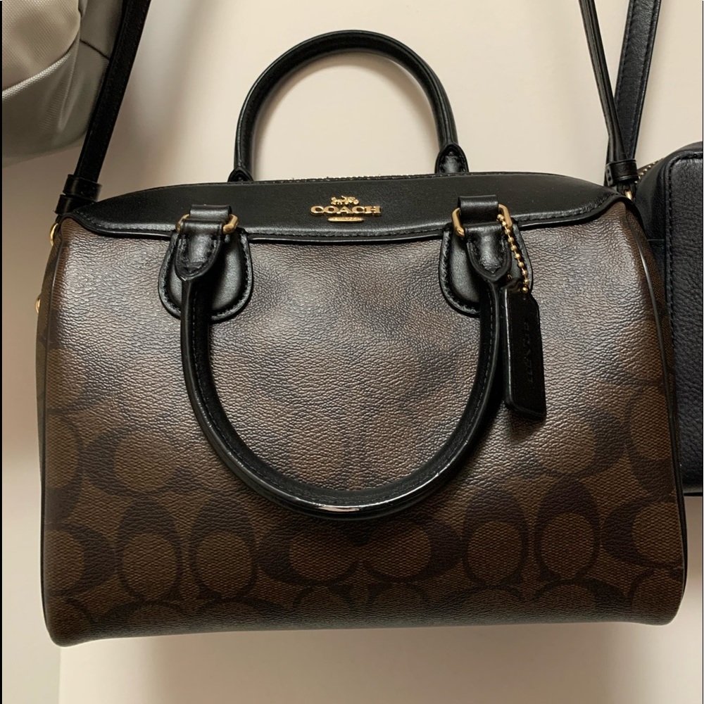 Dark brown Coach purse
